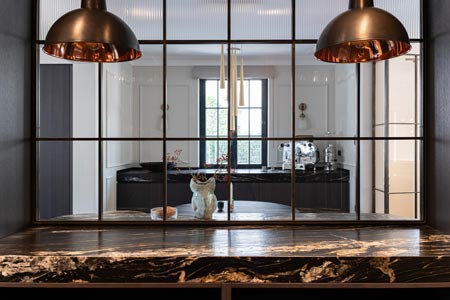 Stahl Glas Trennwand