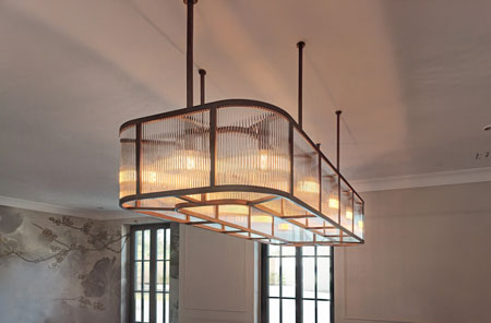 Messing-Leuchte Lampe Messing brüniert