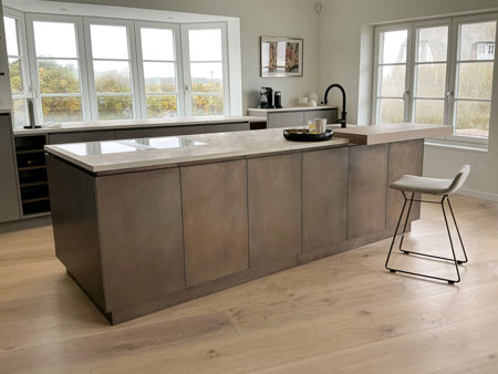 Küchenfronten Messing brüniert